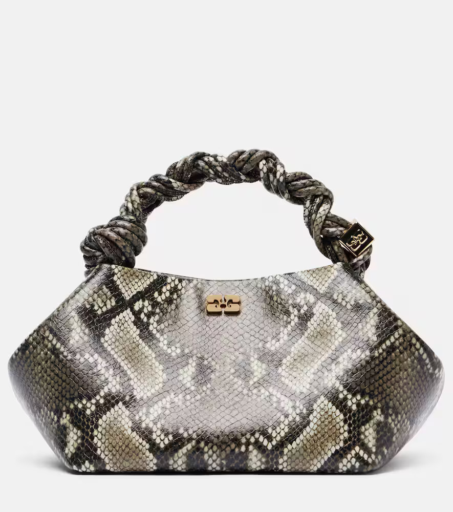 Ganni Bou snake-effect tote bag | Mytheresa (US/CA)