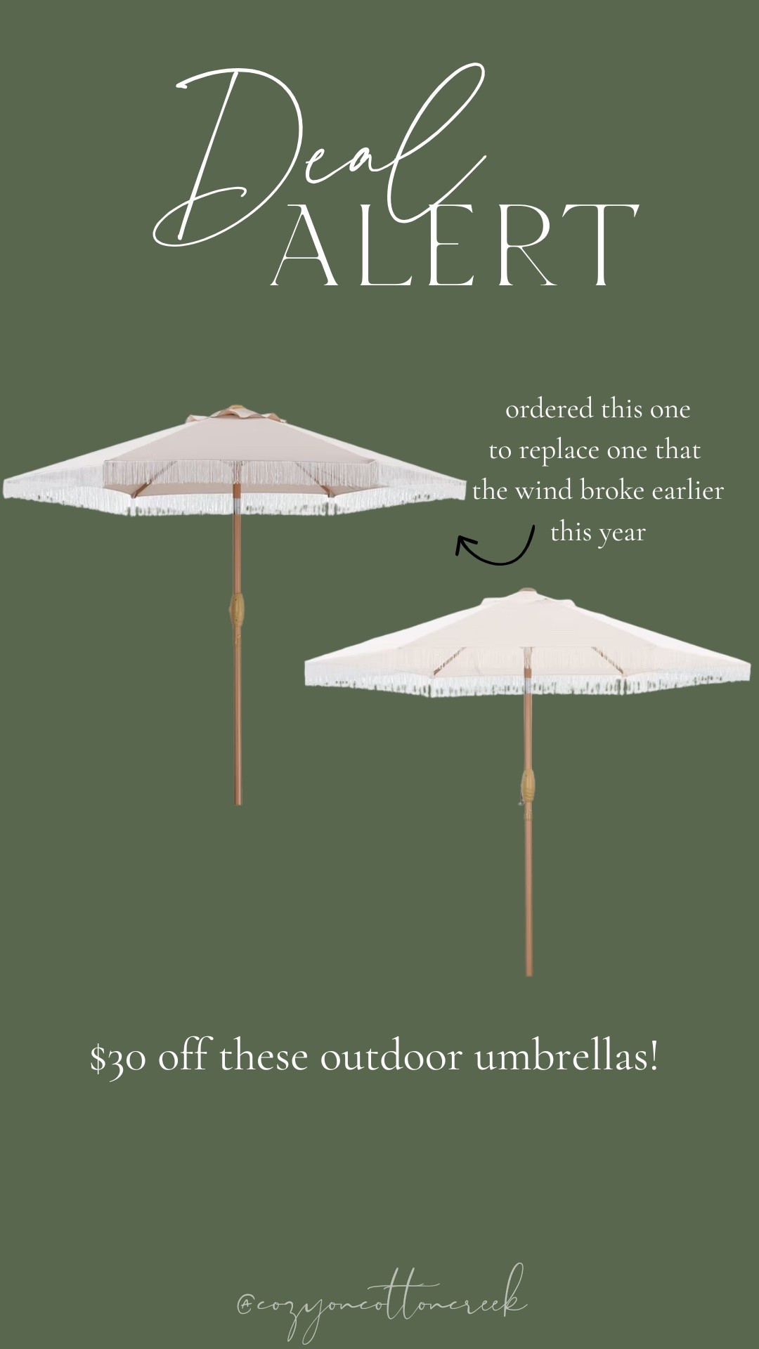 Outdoor umbrella sale!

#LTKSaleAlert #LTKHome