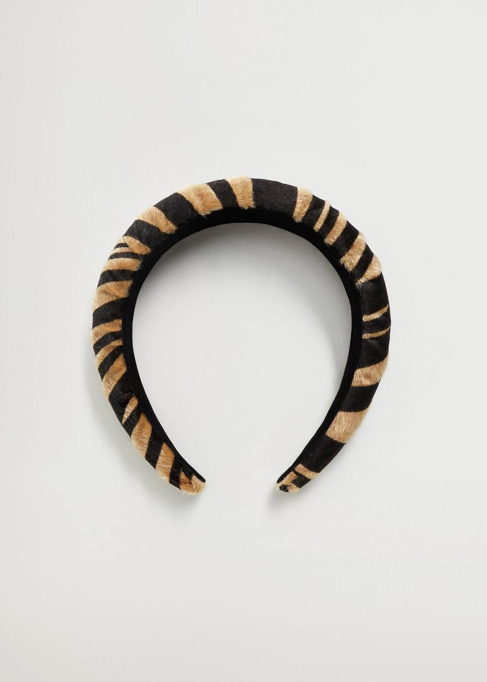 Animal print textured hairband | MANGO (US)