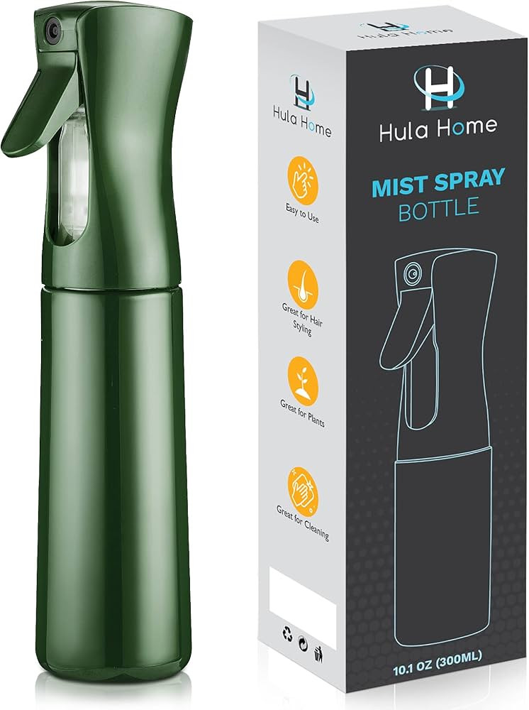 Hula Home Continuous Spray Bottle (10.1oz/300ml) Empty Ultra Fine Plastic Water Mist Sprayer – ... | Amazon (US)