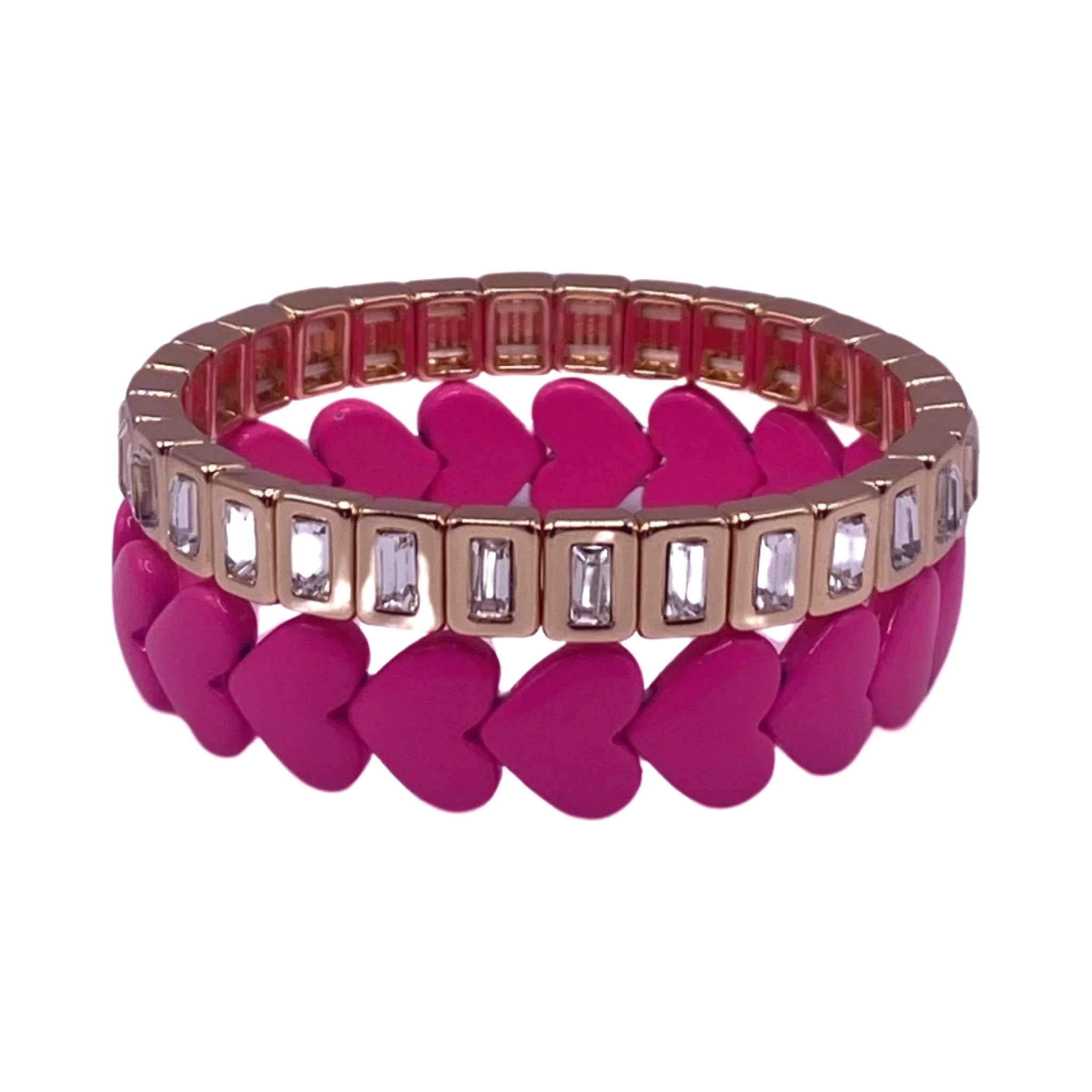 Baguette Hearts Duo Stack | La Lumiere NY