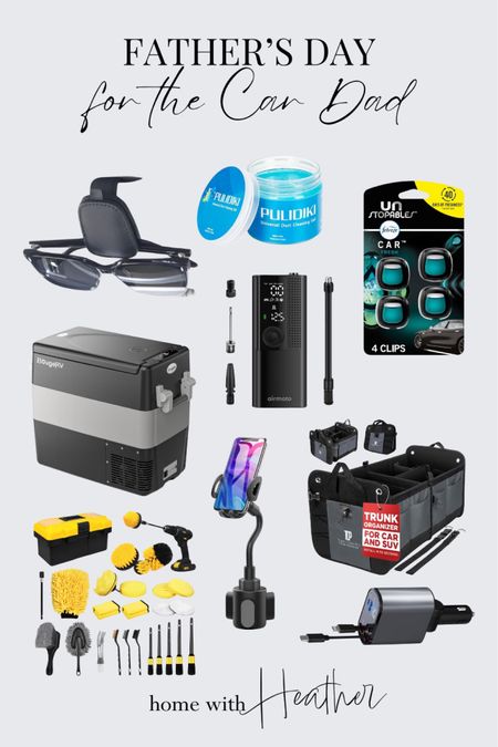 Father’s Day Gift Ideas for the Dad who loves a clean & organized car!

Car accessories
Clean car gadgets
Car phone holder
Car cleaning gel
Sunglasses holder 
Retractable car charger
Portable tire inflator
Portable air compressor
Car detailing kit
Portable car refrigerator 
Car trunk organizer
Febreze car odor fighting vent clips


#LTKGiftGuide #LTKStyleTip #LTKMens