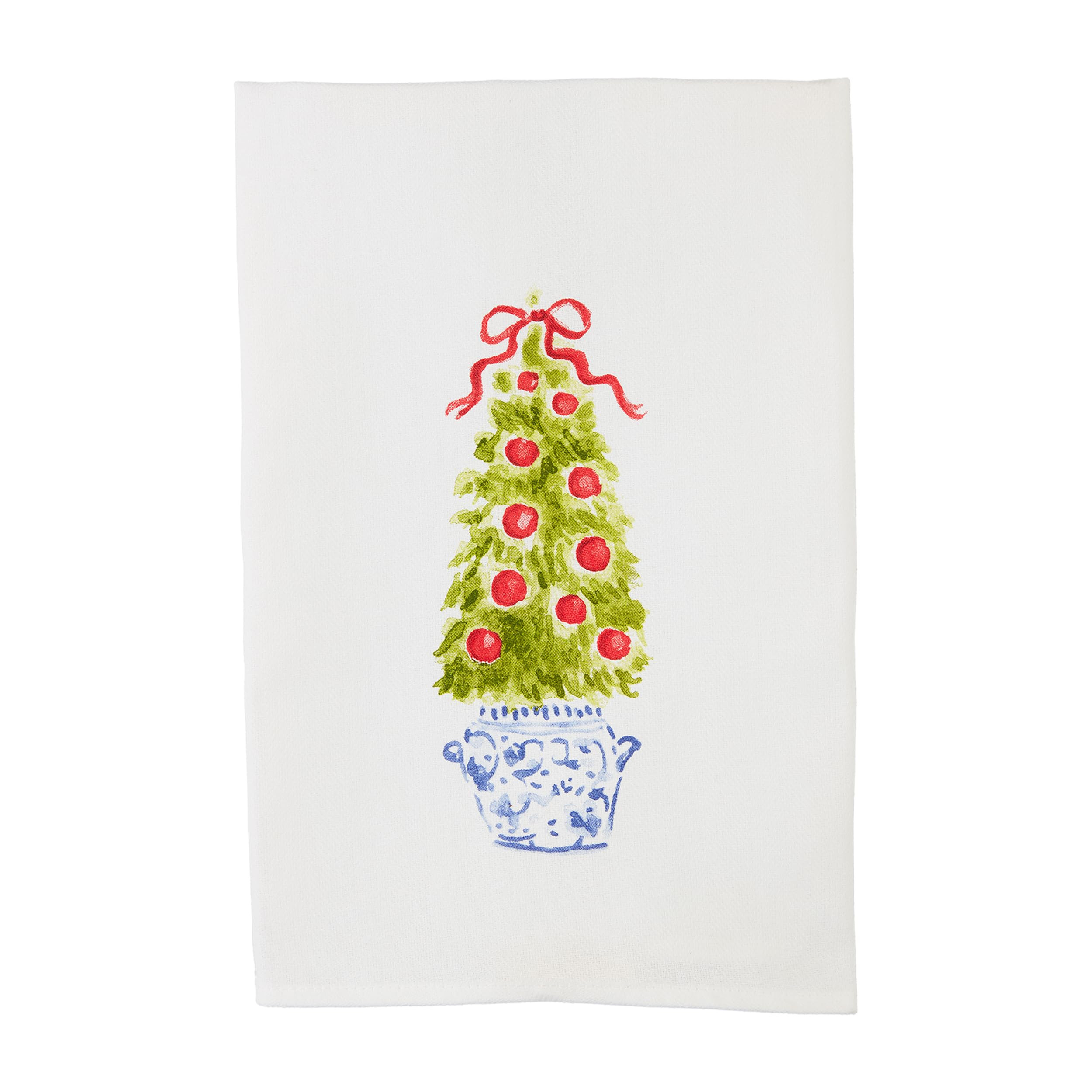 Mud Pie Christmas Topiary Towel, Tree, 26" x 16 1/2" | Amazon (US)