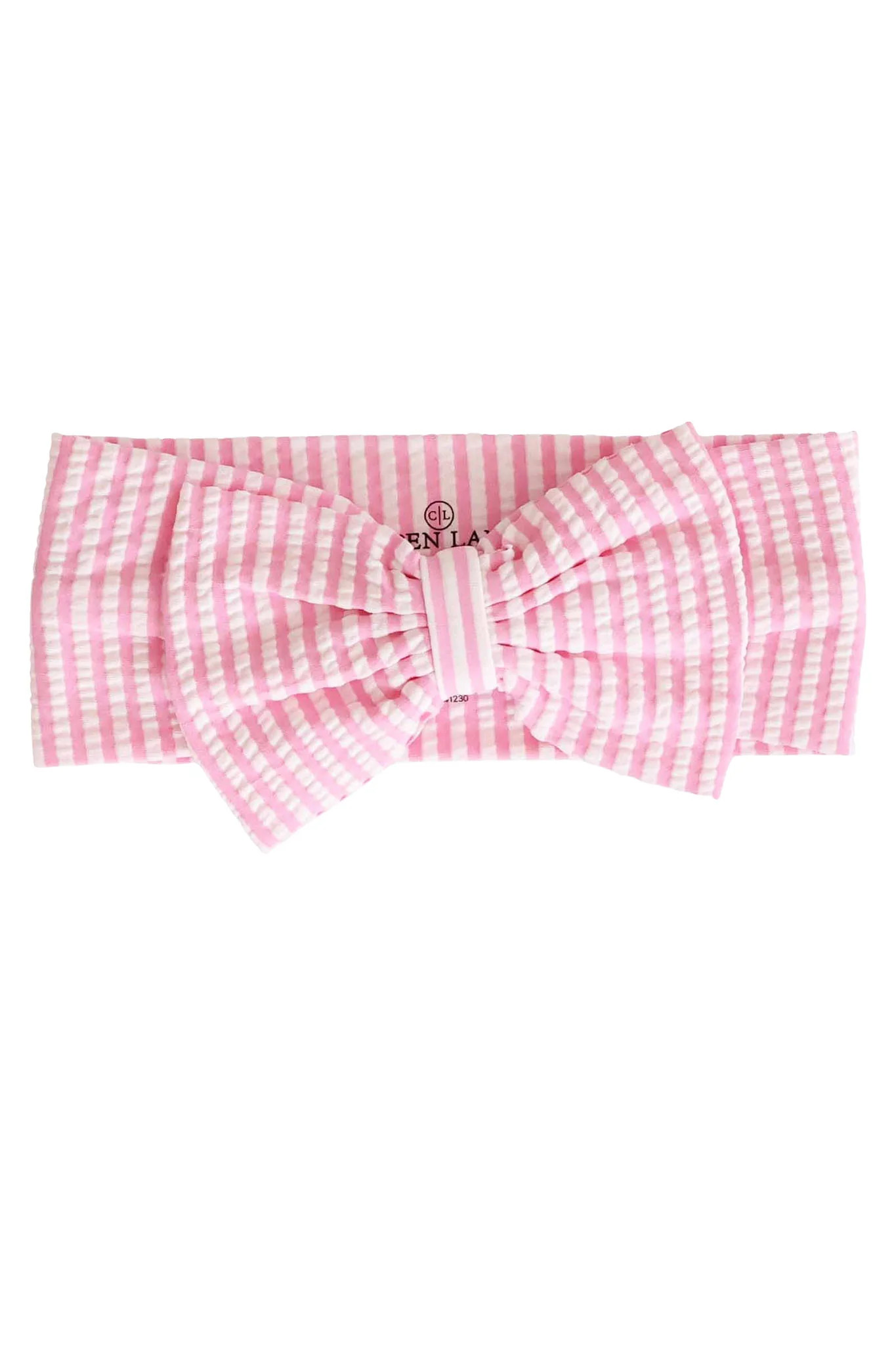 Swim Bow | Seersucker Dusty Pink | Caden Lane