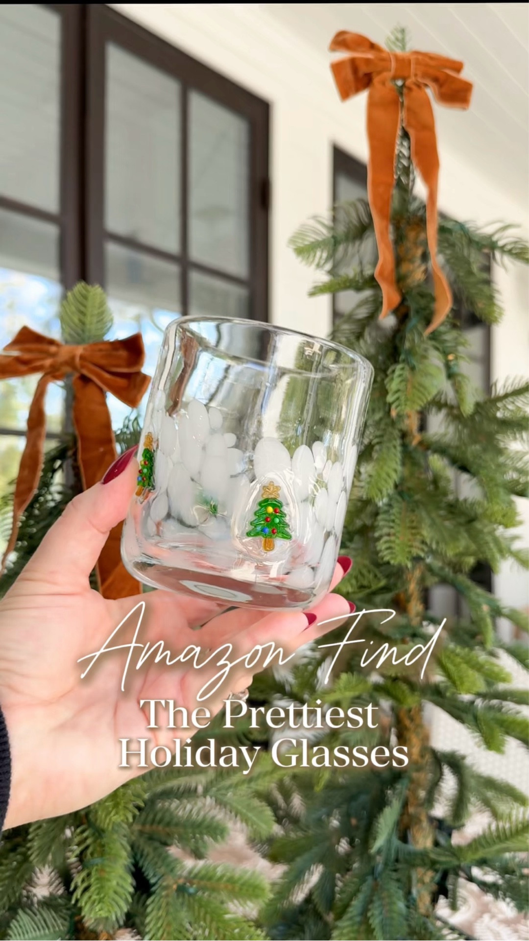 This set of four holiday juice glasses so pretty!  The set includes a gingerbread man design, a candy cane design, a Christmas tree design and a snowman design. ⛄️ 

#LTKHome #LTKHoliday #LTKSeasonal