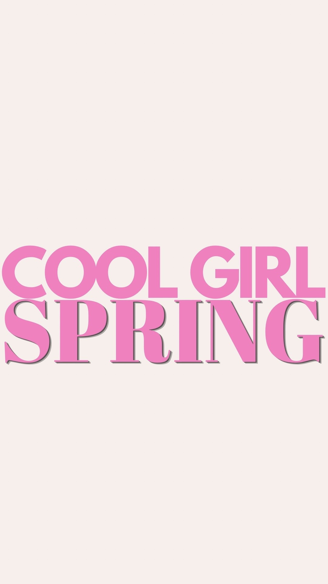 Cool girl spring 