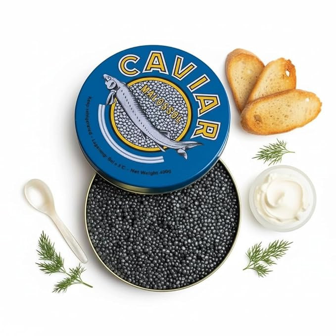 [OVERNIGHT GUARANTEED] Premium PADDLEFISH Caviar 100g, Freshly Packed by Caviar Market, Gift Perf... | Amazon (US)