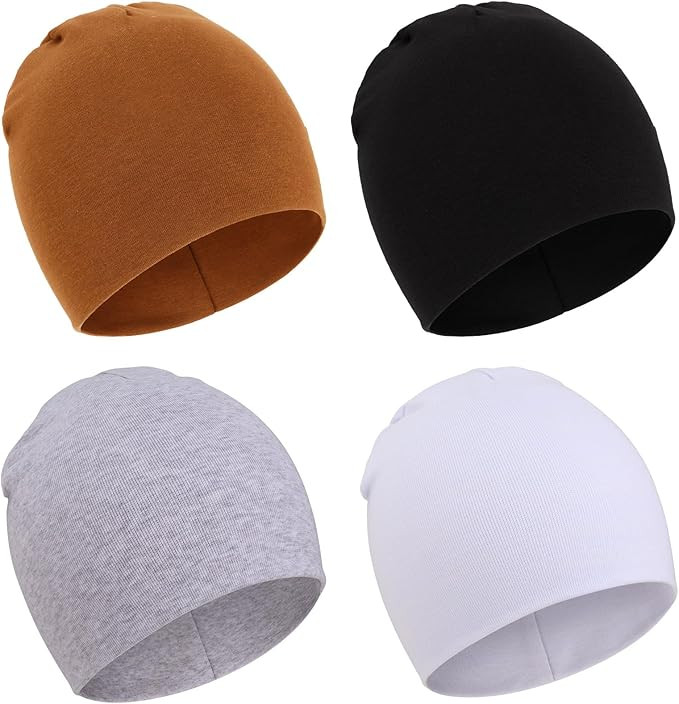 DRESHOW BQUBO 4 Pieces Baby Beanie Newborn Toddler Soft Cute Knit Hat Hospital Hats for Baby Boys... | Amazon (US)