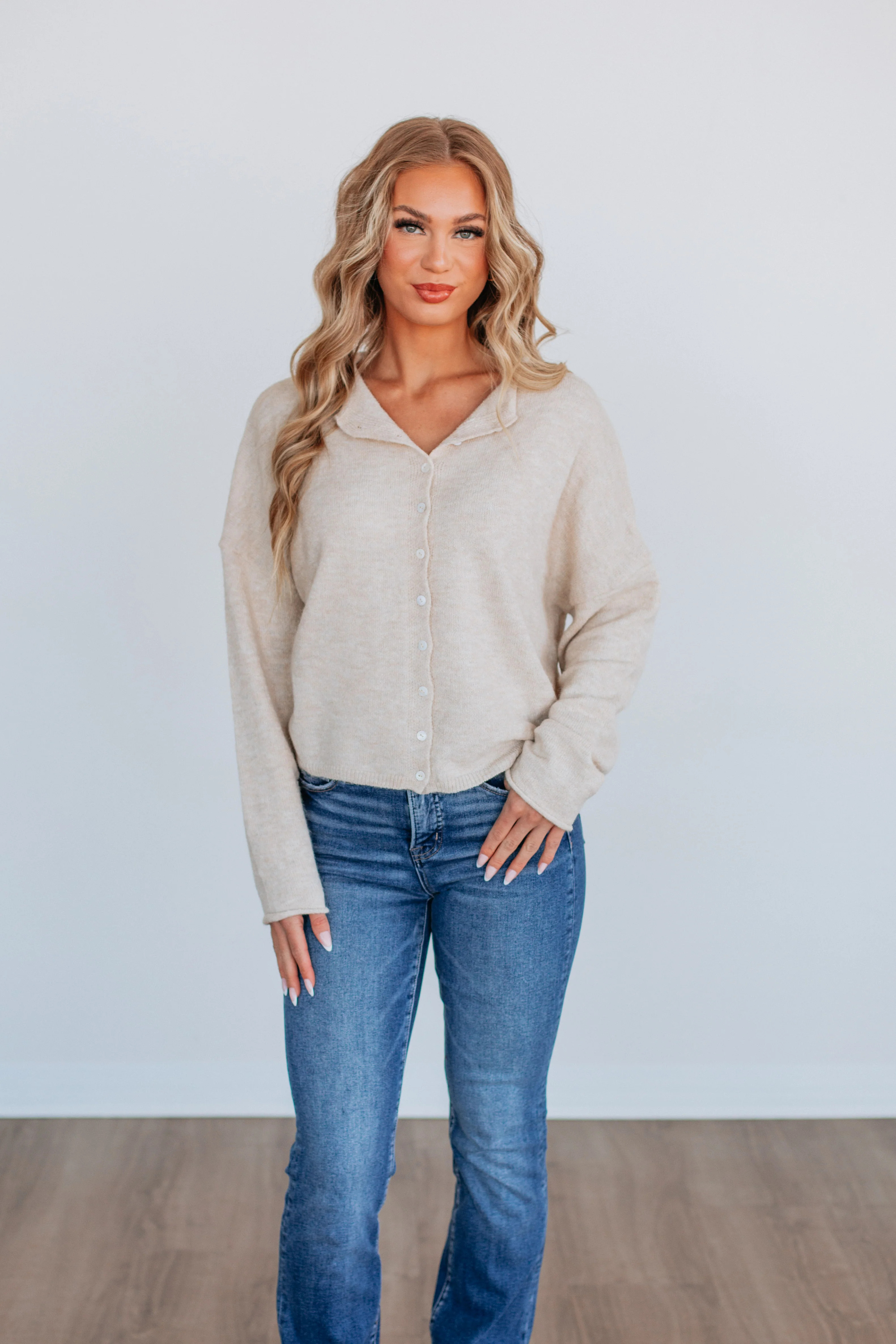 Brooke Cardigan - Natural Large | Wild Oak Boutique