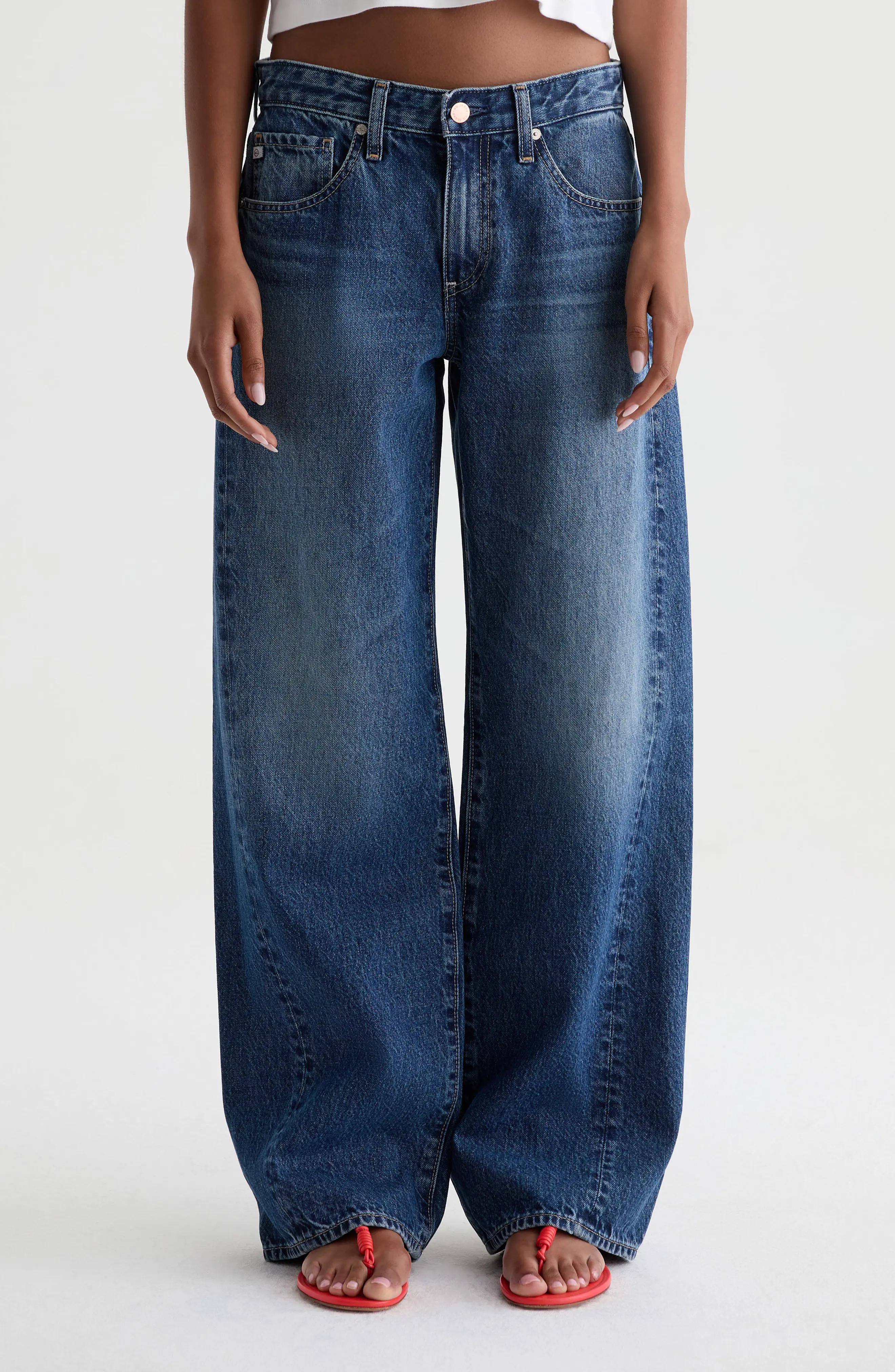 Adria Low Rise Wide Leg Jeans (Women) | Nordstrom | Nordstrom