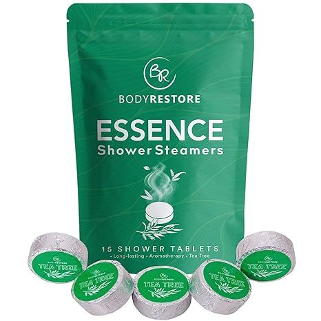 BodyRestore Shower Steamers Aromatherapy - 15 Pack Shower Bombs for Women, Tea Tree Oil Shower Ta... | Amazon (US)