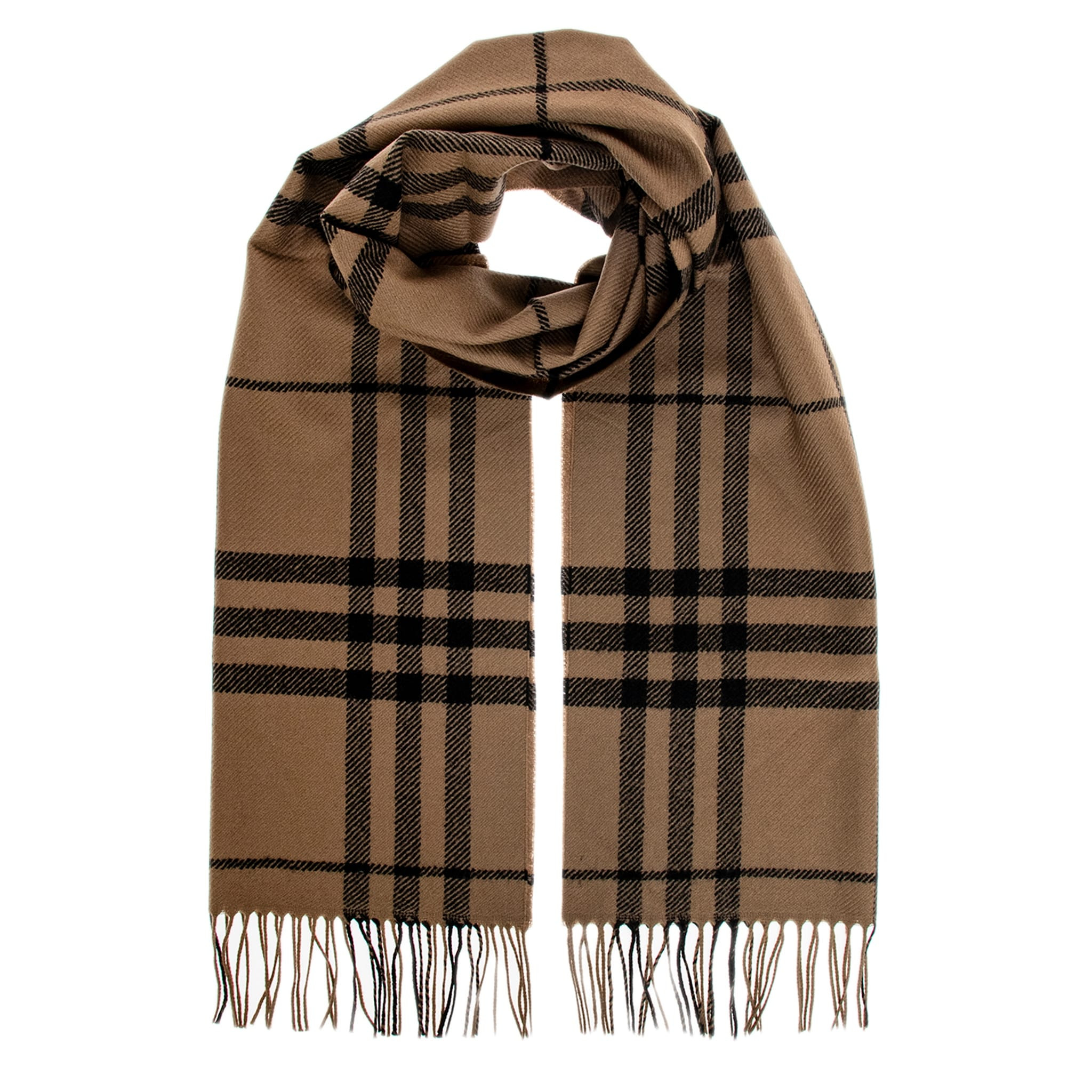 Burberry Giant Check Wool Scarf | Overstock
