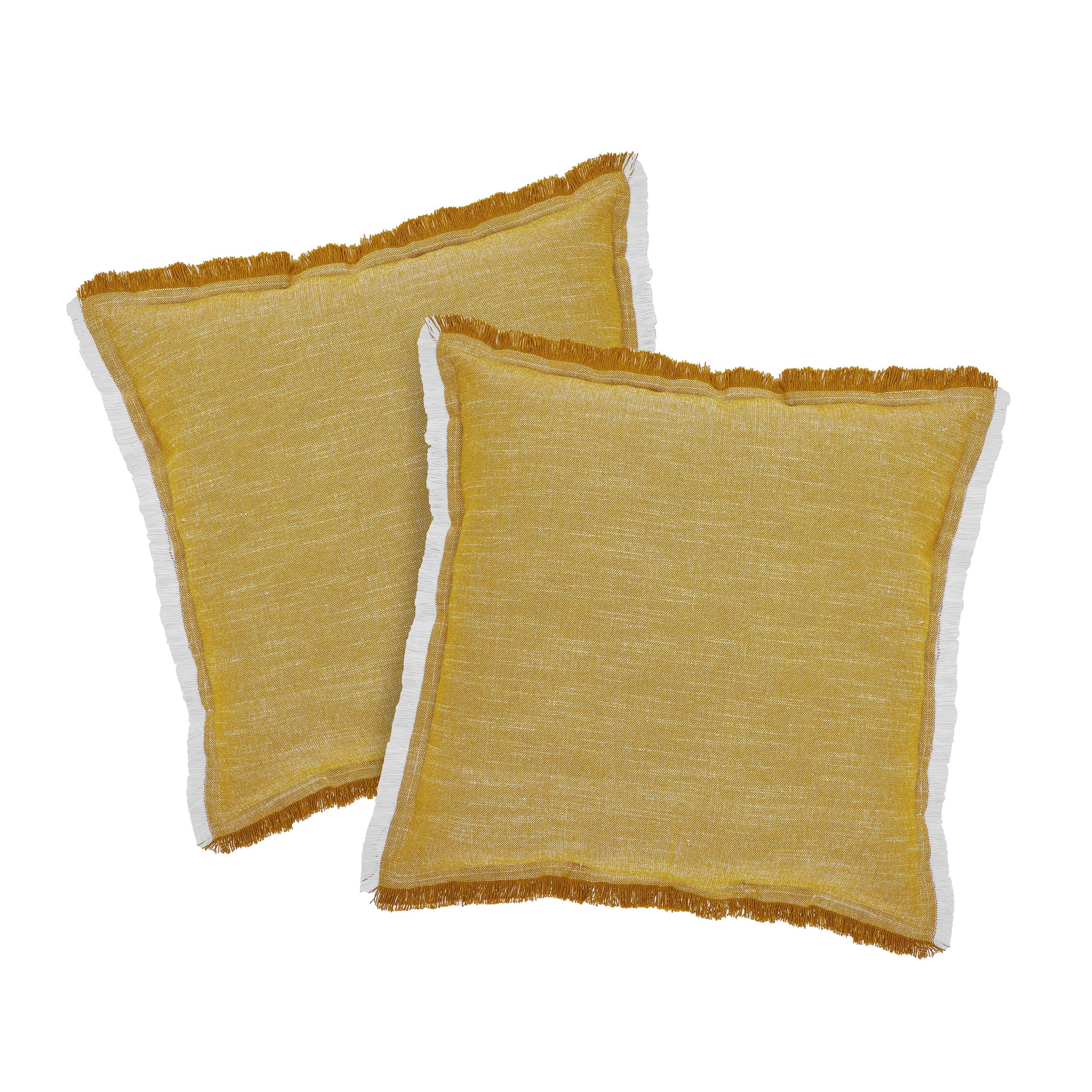 Better Homes & Gardens 20" x 20" Yellow Cotton Decorative Pillows (2 Count) - Walmart.com | Walmart (US)