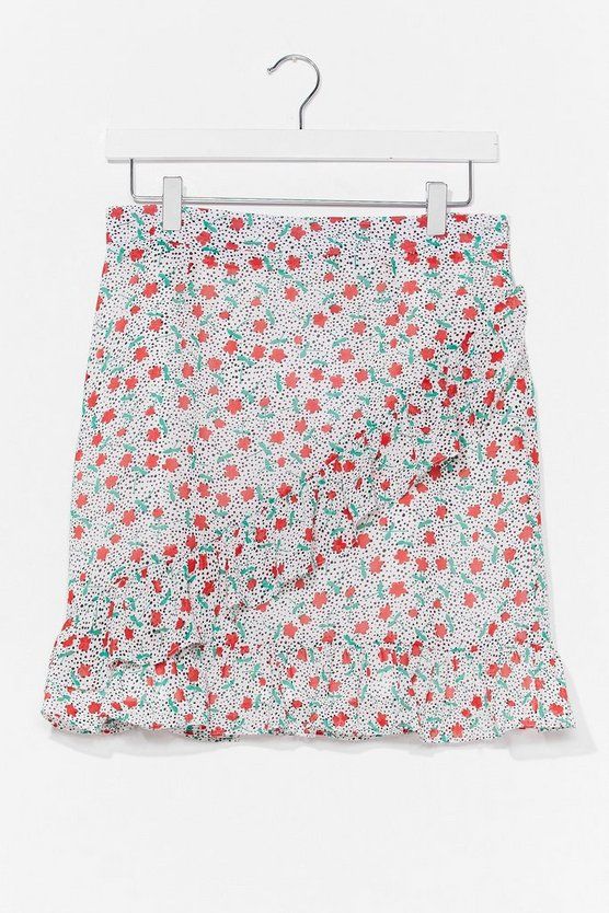 floral ruffle wrap mini skirt | NastyGal (US & CA)