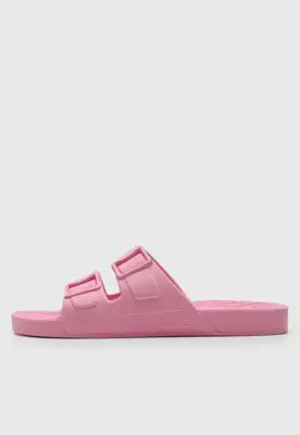 Sandália Slide Linus Plástico Vegano Rosa | Dafiti (BR)