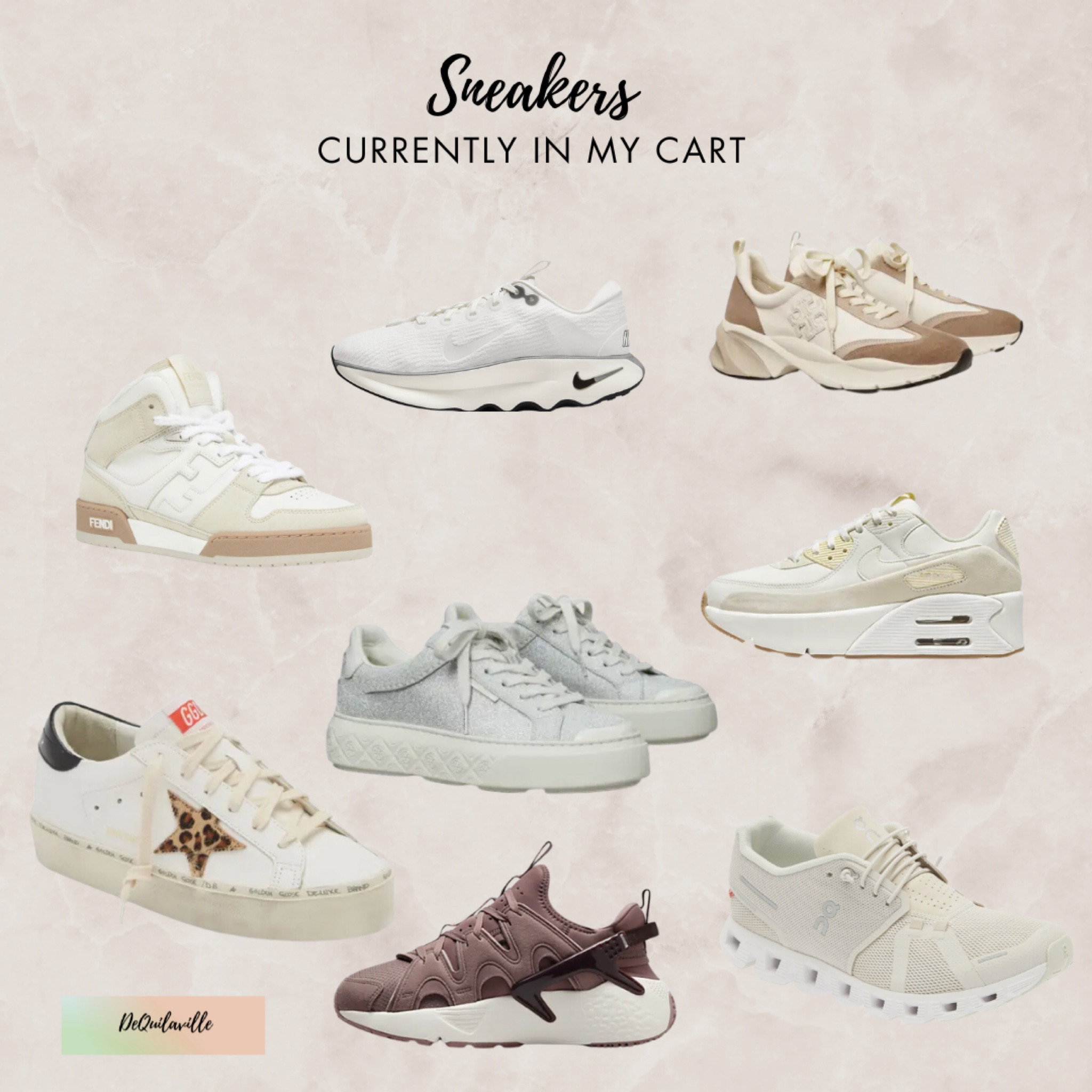 Sneakers currently in my cart.
#sneakers #shoes #favoritefinds #dequilaville


#LTKstyletip #LTKmidsize #LTKshoecrush