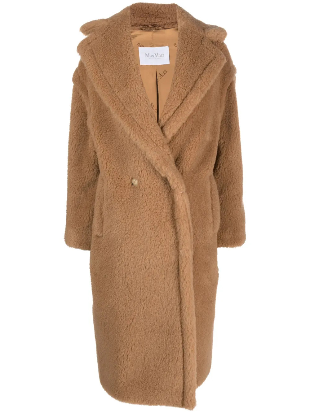 Max Mara notched-lapels double-breasted Coat | Brown | FARFETCH | Farfetch Global