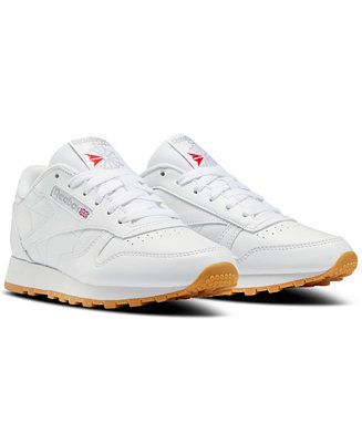 Reebok Women's Classic Leather Casual Sneakers from Finish Line & Reviews - Finish Line Women's S... | Macys (US)