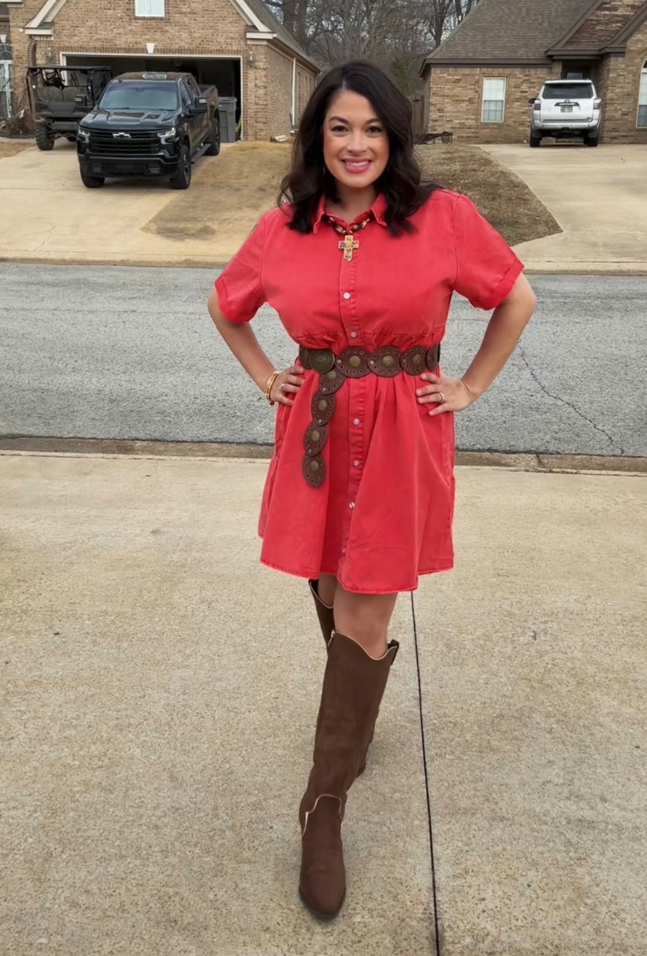 Holiday outfit with a western vibe! 

#LTKootd #LTKFindsUnder100 #LTKmomlife