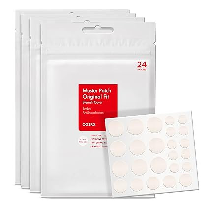 COSRX Acne Pimple Patch (96) Absorbing Hydrocolloid Original 3 Size Patches for Blemishes and Zit... | Amazon (US)