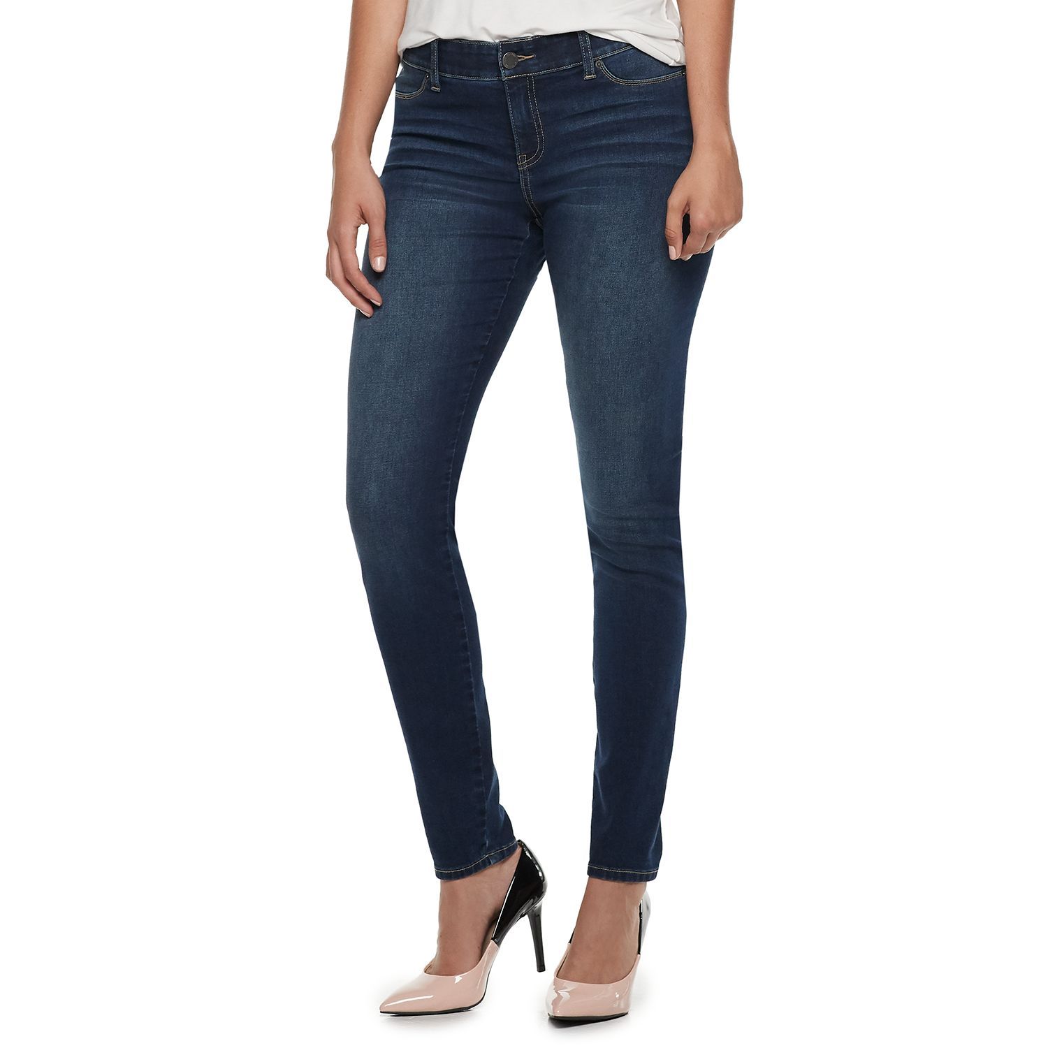 Women's Juicy Couture Flaunt It Seamless Midrise Skinny Jeans | Kohl's
