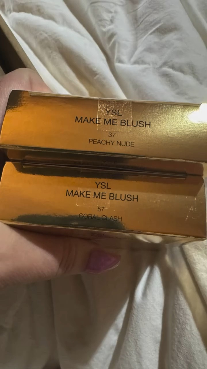 These blushes are pretty amazing. This is the YSL Make Me Blush Powder Blushes in the colours “Peachy Nude” 37 & “Coral Clash” 57. The packaging and presentation is super nice and very on brand for @yslbeauty with the cushion chevron case with the gold ysl logo and the pattern stamped in the product . Both of these colours are gorgeous and buttery soft. High colour payoff with buildable coverage and not chalky or gritty like some blushes can be. These are definitely one of the more expensive blushes out there but despite the price I would probably repurchase. 

#jamaicanbarbie #jamaicanbarbiebeauty #ysl #yslbeauty #makemeblush #makemeblushpowder #peachynude #blushes #blush #coralblush #makeup #mua #makeupartist #makeupreview  #makeupvideos #makeupjunkie #makeupreels #makeuplooks #glowingmakeup #makeuplover #makeupaddict #professionalmakeup #softmakeup #makeupinspiration #makeupideas #makeupgoals #makeupproducts #makeupartistsworldwide #naturalmakeup 

I received this product for free from Topbox Marketing for testing and review purposes.

#LTKgiftguide #LTKcanada #LTKbeauty