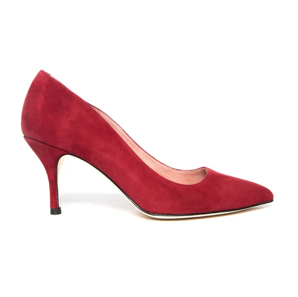 Gutsy Garnet Suede Pump | ALLY Shoes