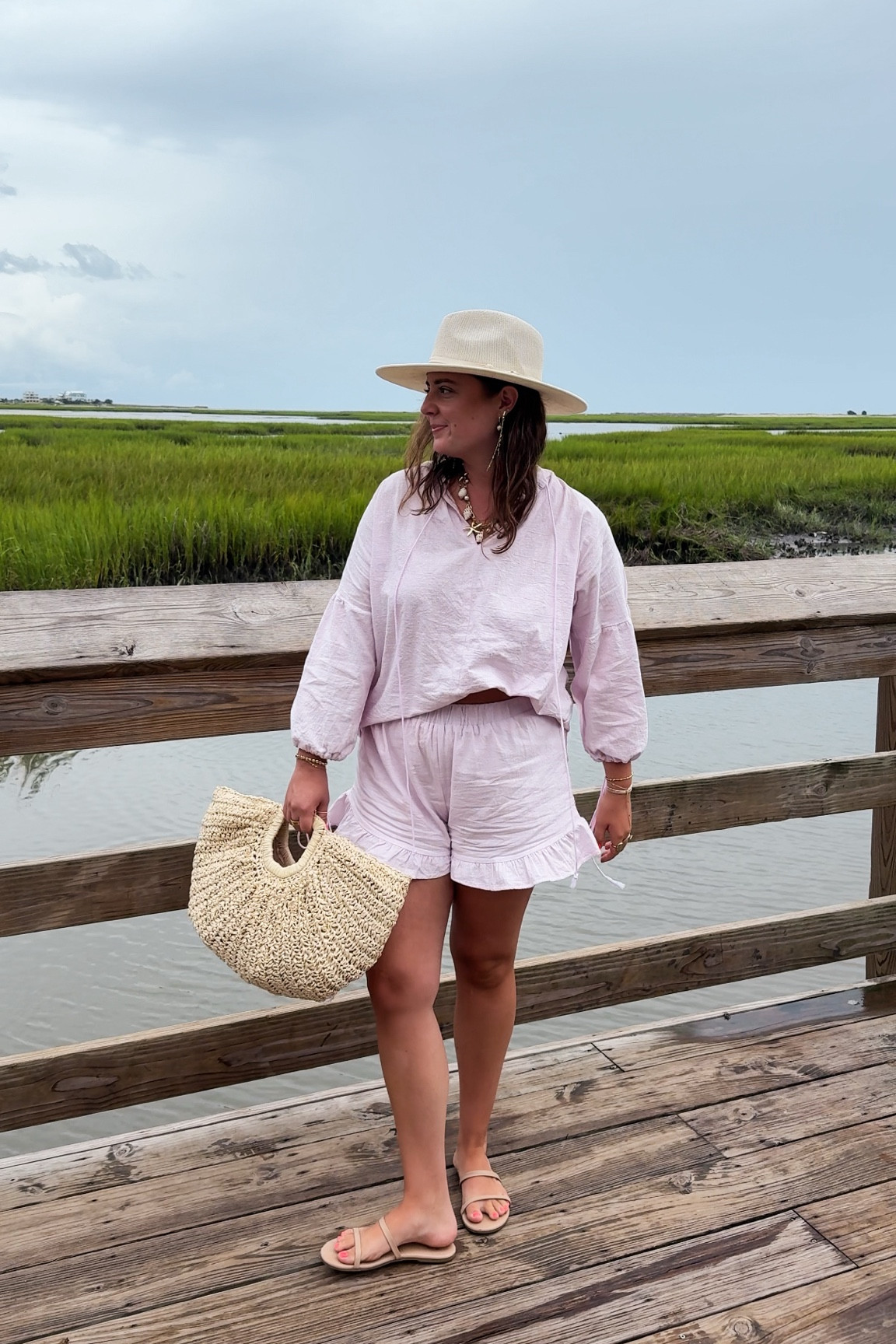 Gloomy beach day ootd 

wearing a large in the set
(Hat was a Marshalls find)

#LTKSeasonal