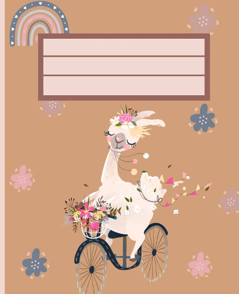 Llama Composition Notebook: Cute Llama and Rainbows College Ruled Composition Notebook, 200 pages... | Amazon (US)