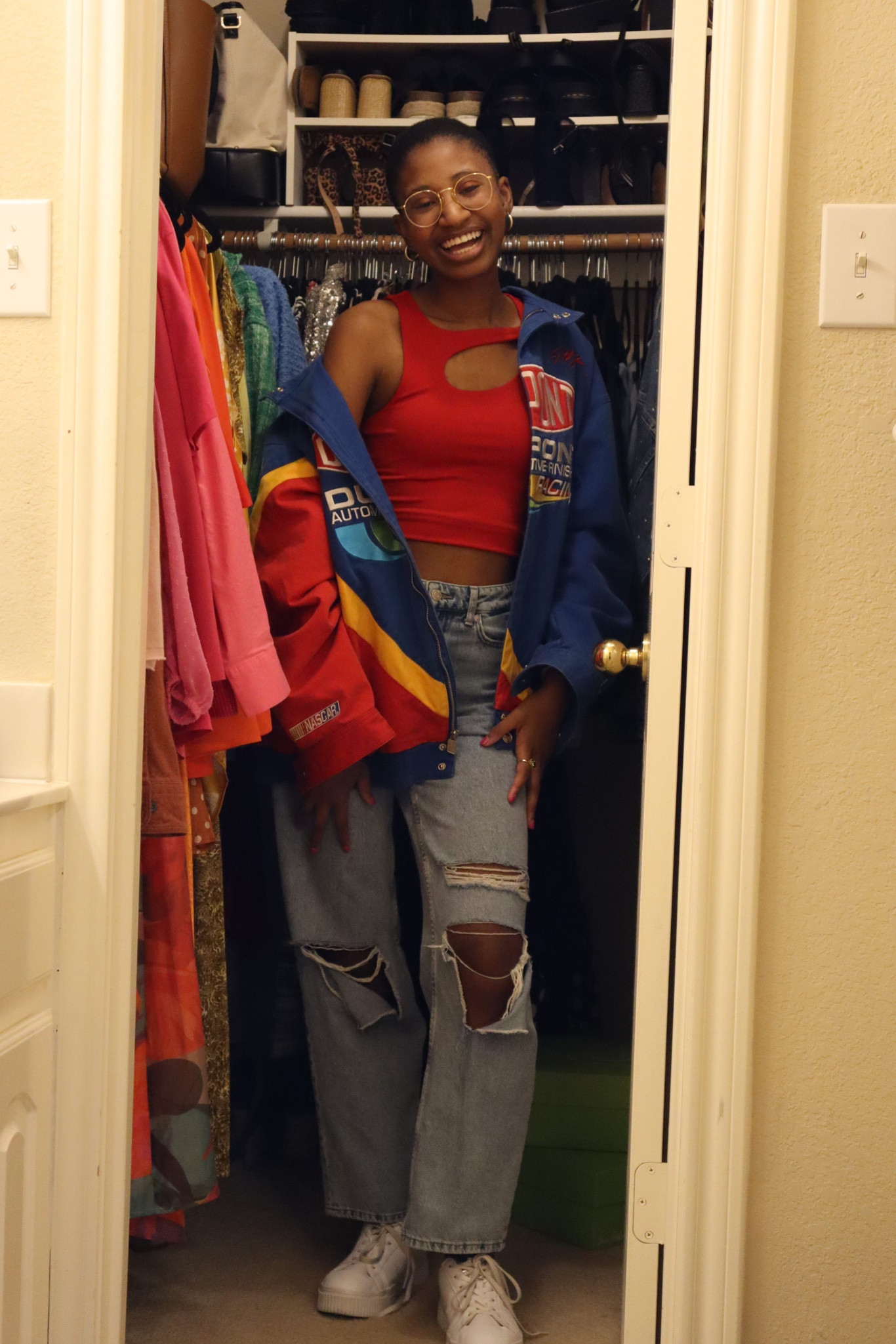 red is 1000% my color this year and this top from express makes me feel like I am the moment paired with my favorite H&M jeans 

#LTKstyletip #LTKunder100 #LTKsalealert