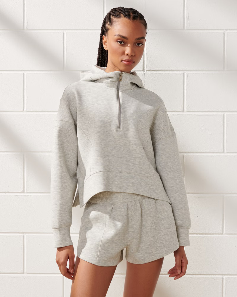 YPB neoKNIT Half-Zip Hoodie | Abercrombie & Fitch (US)