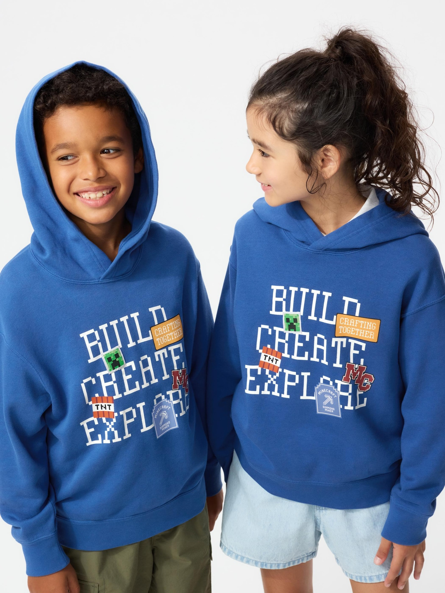 Kids's Minecraft Sweat Hoodie Blue 13Y UNIQLO US | UNIQLO (US)