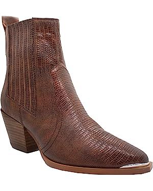 Amazon.com | ARiderGirl Eleanor Women's Western Ankle Boots (Lizard Brown, 7.5) | Shoes | Amazon (US)