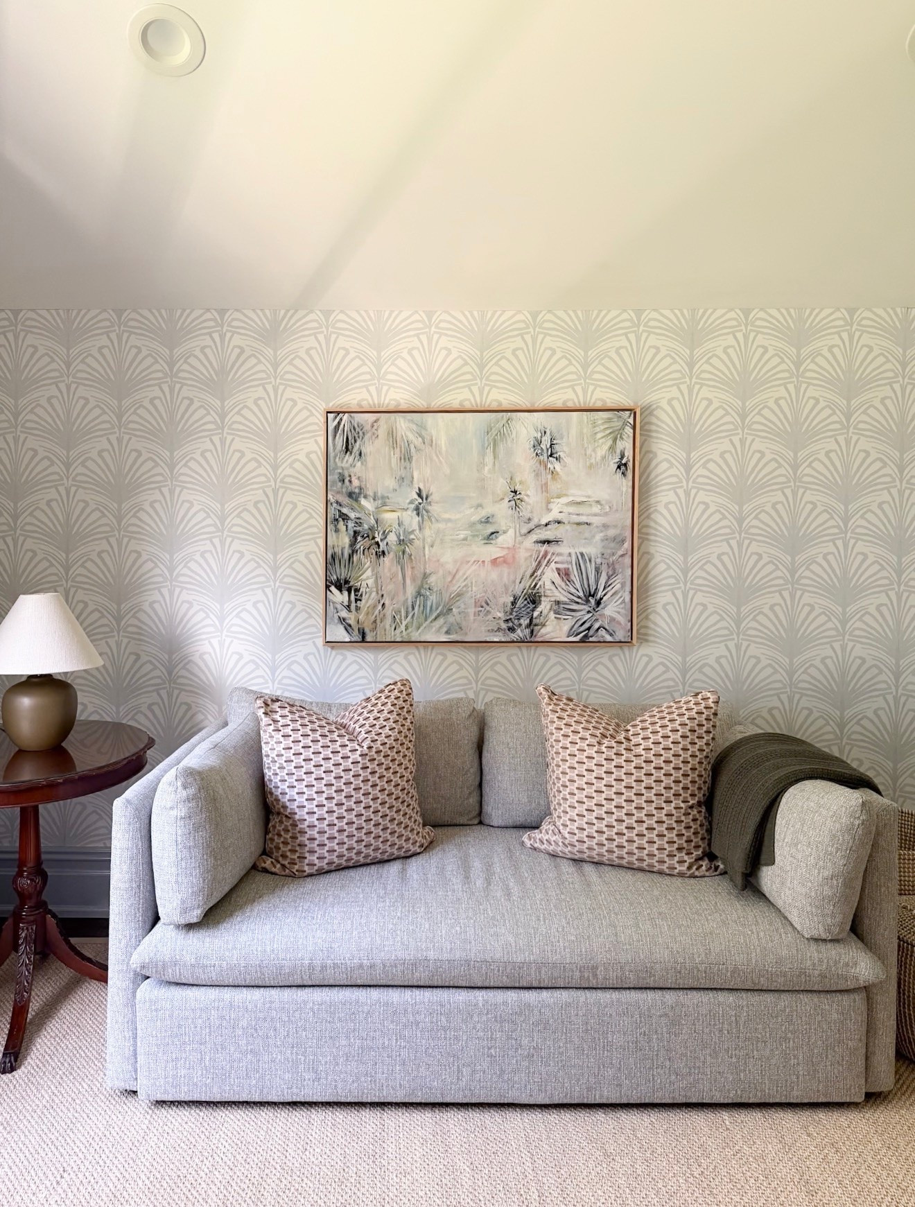 The prettiest wallpaper and blue painted trim 🙌🏻

Home office, Serena & lily, west elm sofa, pepper home

#LTKSaleAlert #LTKHome #LTKdayinmylife
