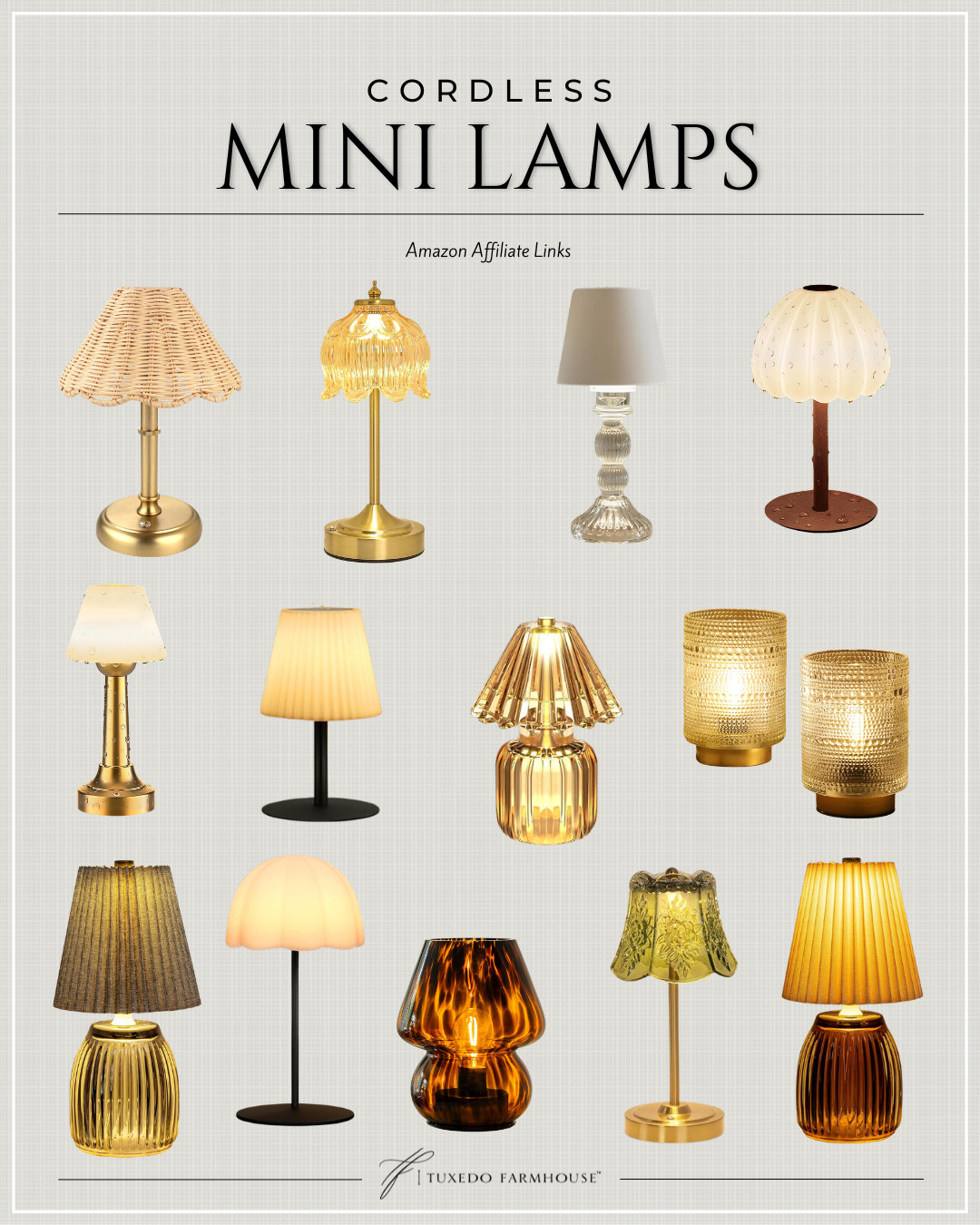 Amazon - Cordless Mini Lamps

Add a touch of elegance with these cordless mini lamps. Perfect for any room! #HomeDecor 

 #LTKSeasonal #LTKHome #LTKSaleAlert
