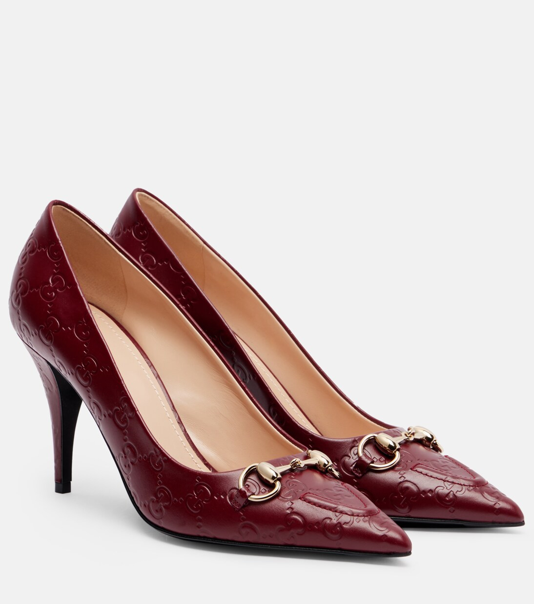 Erin GG Horsebit 85 leather pumps | Mytheresa (INTL)