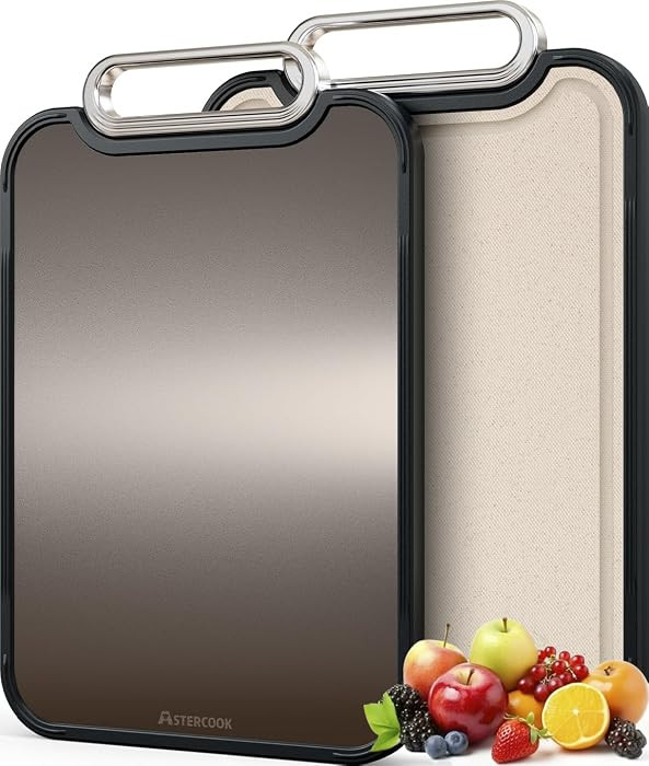 Astercook Titanium Cutting Board for Kitchen, 2-in-1, 16 x 11 in | Amazon (US)