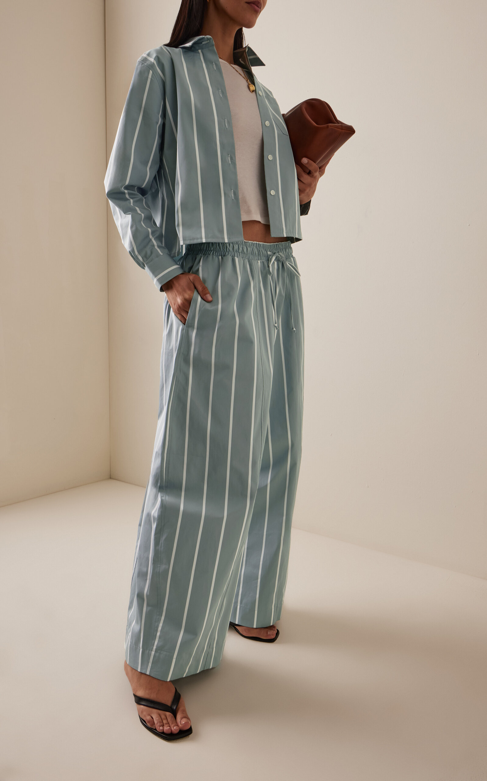 Exclusive Riviera Soller Striped Cotton Pants | Moda Operandi (Global)