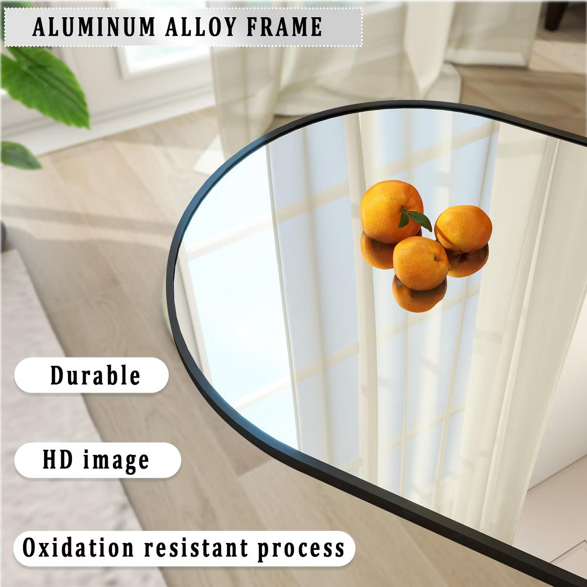 BEAUTYPEAK Arched Full Length Mirror 64"x21",Black | Target