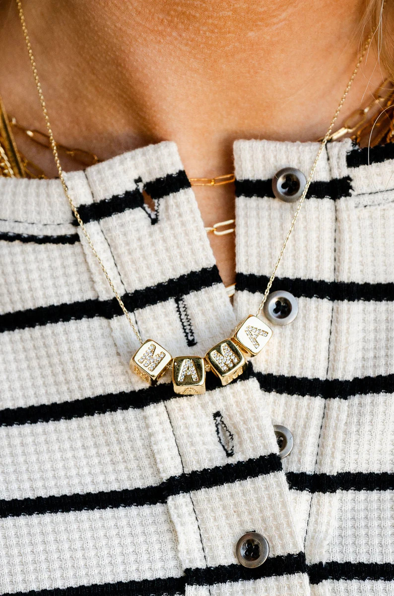 Mama Block Necklace | Mindy Mae's Market