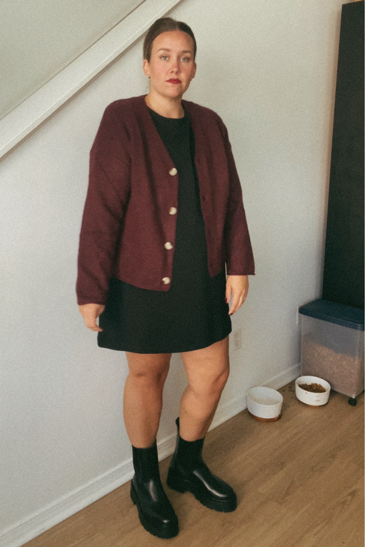 Cute midsize fall outfit- dress is hm I wore it this summer since it’s sleeveless but determined to get more use out of itt

#LTKFindsUnder50 #LTKSeasonal #LTKMidsize