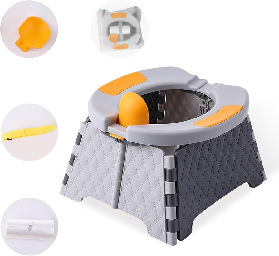 Portable Foldable Travel Potty for Toddlers, Kids Toilet Seat for Car, Camping, Indoor Outdoor - ... | Amazon (US)