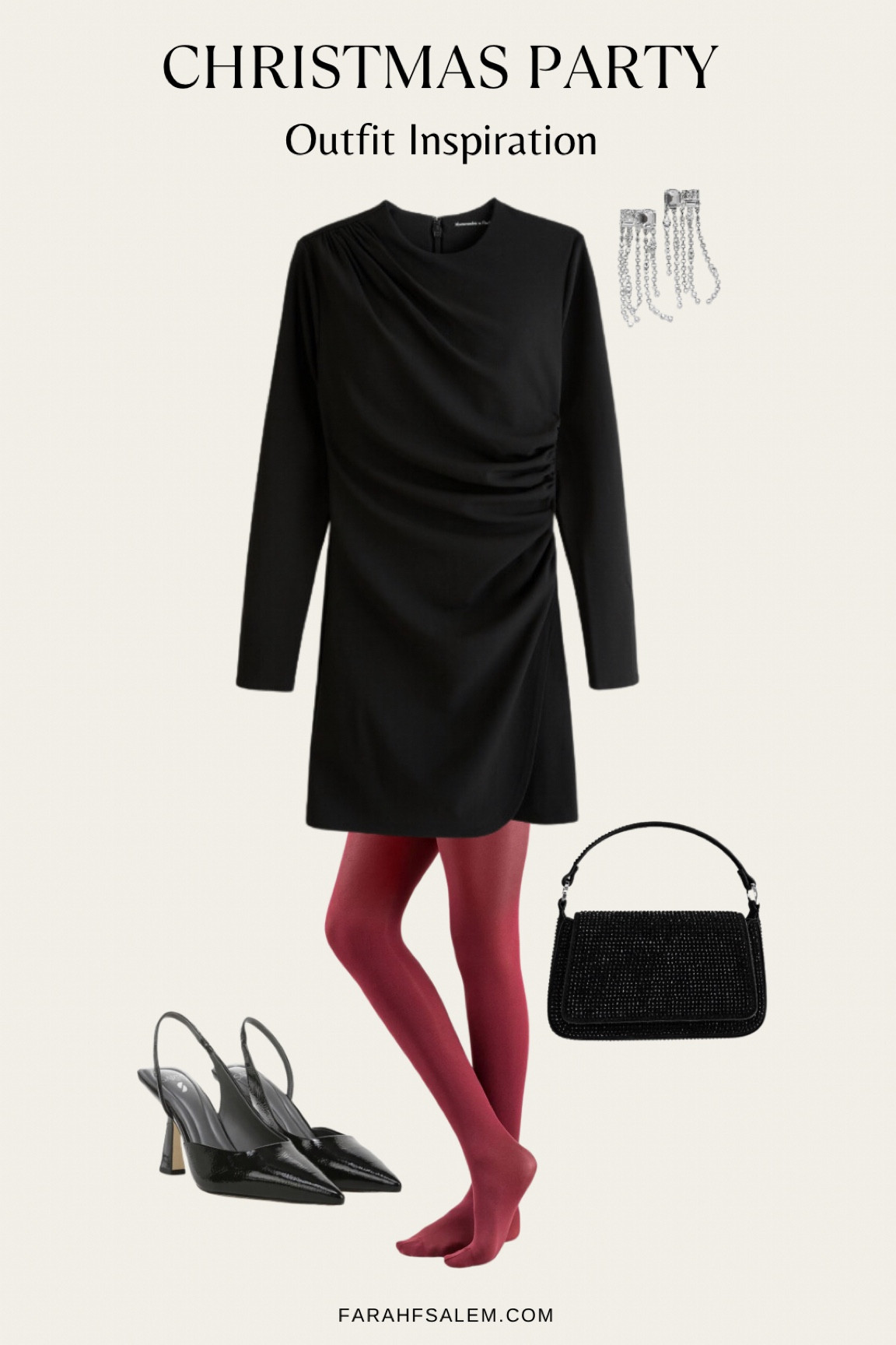 Red tights outfit idea! The perfect Christmas outfit. 
Burgundy tights outfit, Abercrombie style

#LTKHoliday