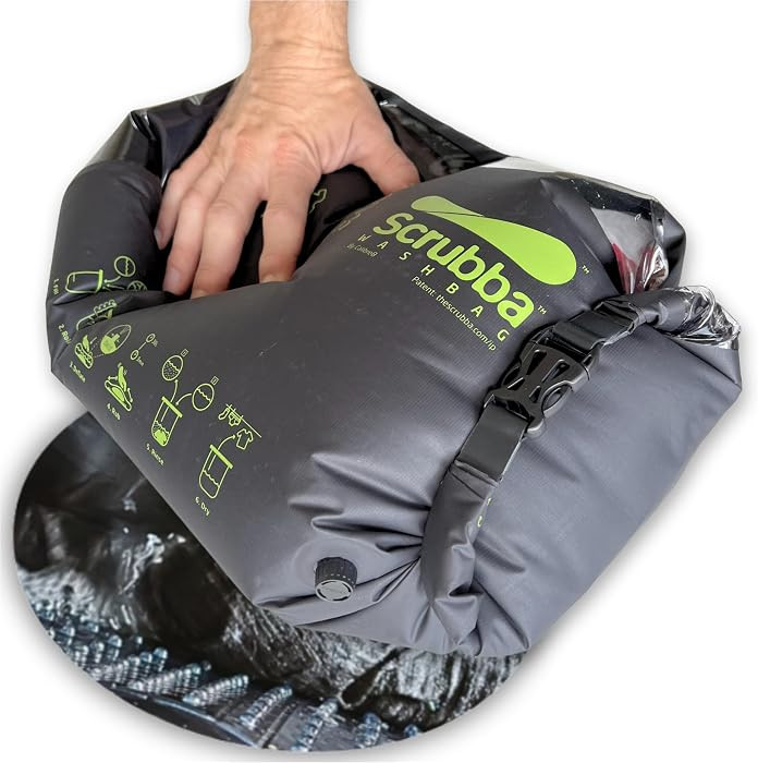Scrubba Wash Bag - Patented Washboard-in-a-Bag\u2122 Portable Travel Washing Machine for Camping,... | Amazon (US)