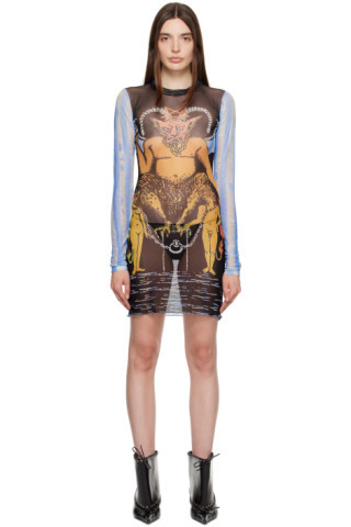 Multicolor 'The Devil' Minidress | SSENSE
