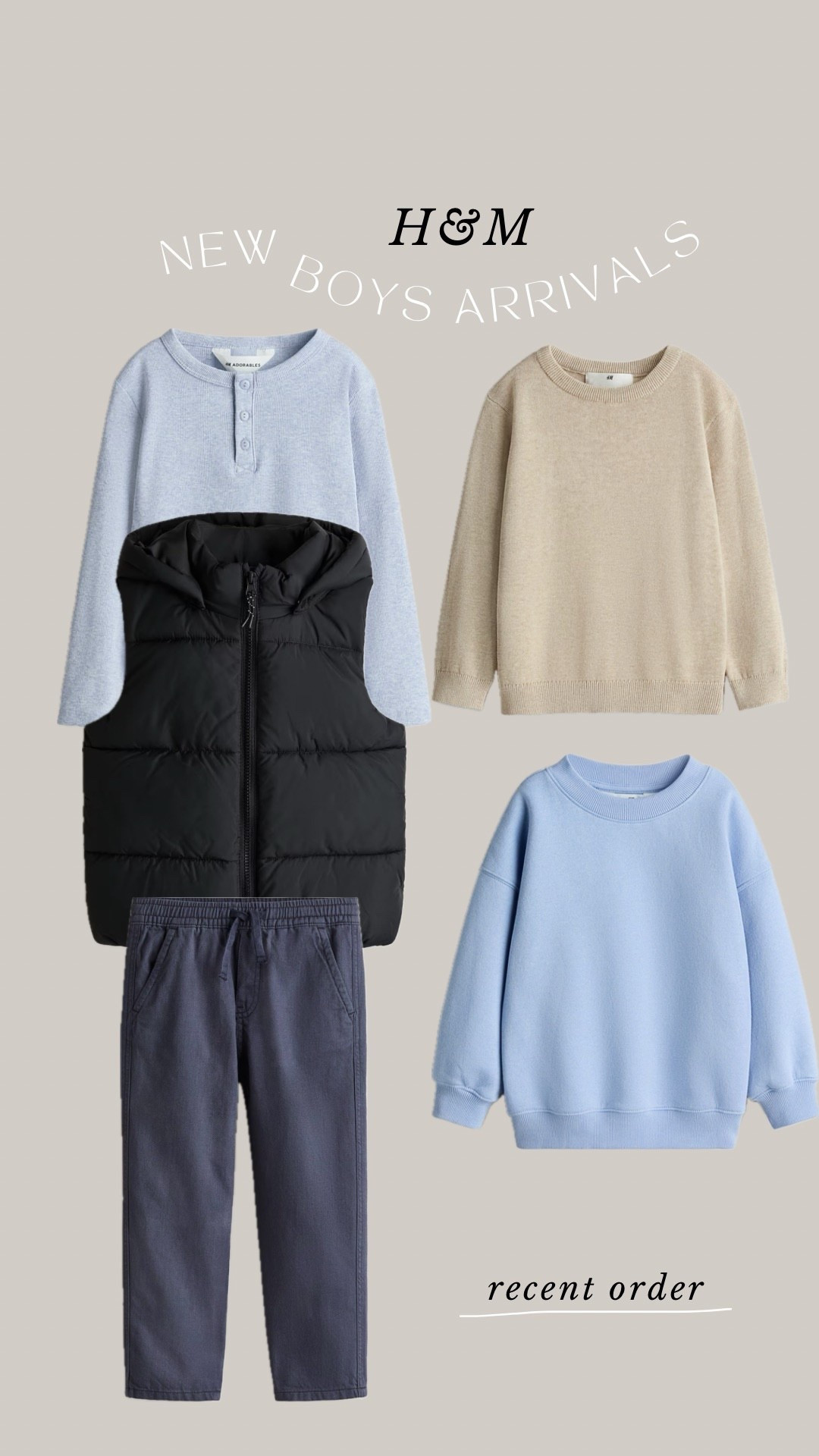 Recent order from H&M 

#LTKmomlife #LTKKids #LTKSaleAlert