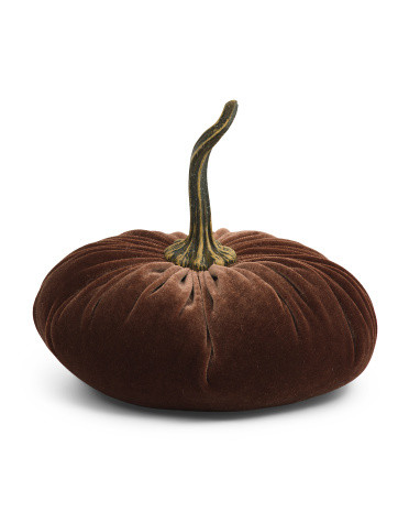 Velvet Pumpkin Decor | TJ Maxx