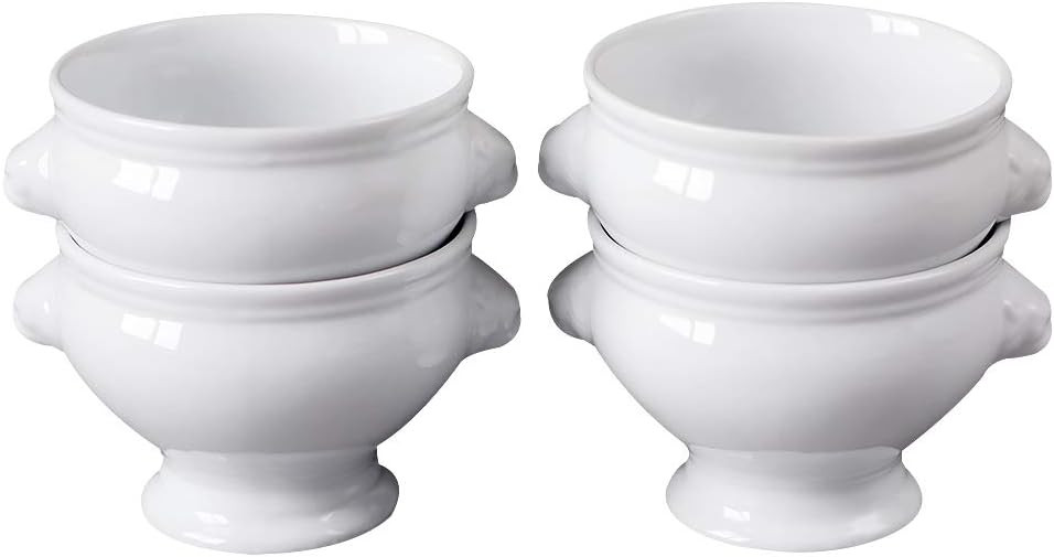 Cinf 16 oz Lion Head Ceramic Soup Bowls Set of 4, Porcelain Bowls | Amazon (US)