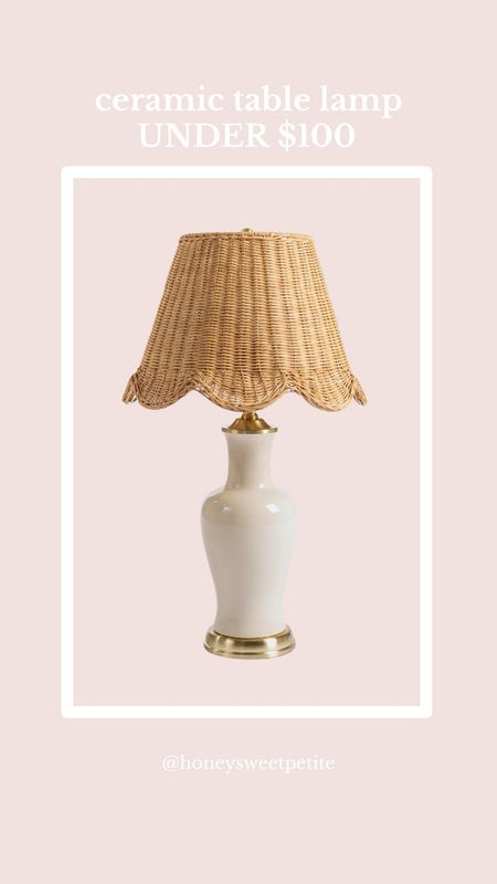 Ceramic table lamp under $100! 

Home decor 
Living room 
Kitchen decor 
Interior design 

#LTKhome #LTKstyletip #LTKSeasonal