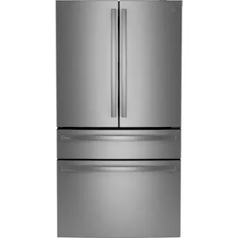 GE Profile Counter-Depth 23.2-cu ft 4 -Door 36-in Wide Smart Compatible French Door Refrigerator ... | Lowe's